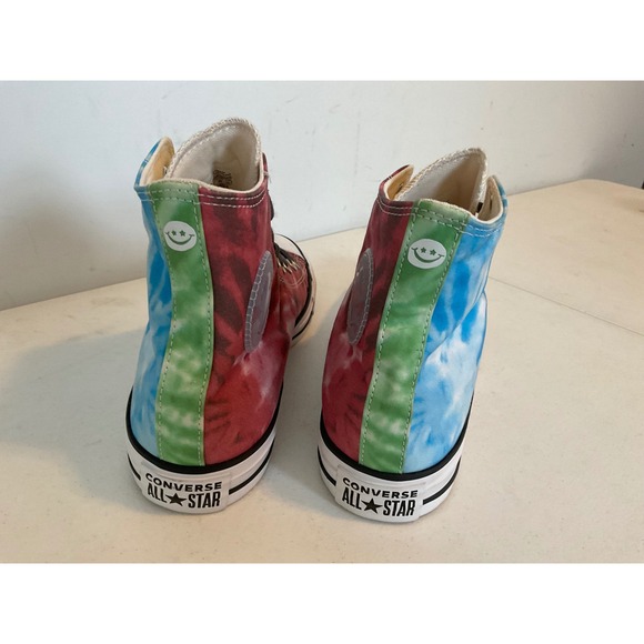 Converse Chuck Taylor All Star Pro High Tie Dye Color Pride Smiley M7 W9 A02028C - Picture 3 of 8